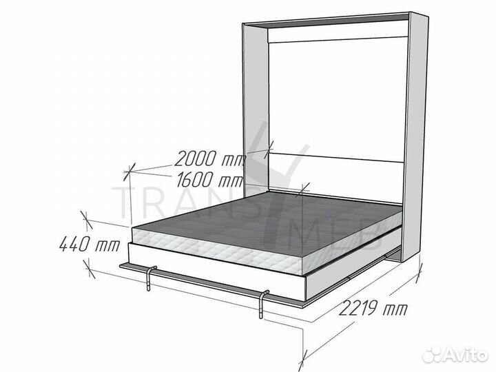 Кровать трансформер под заказ. Доставка из Казани