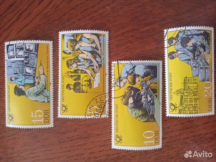 Марки гдр 4 шт, календарики СССР