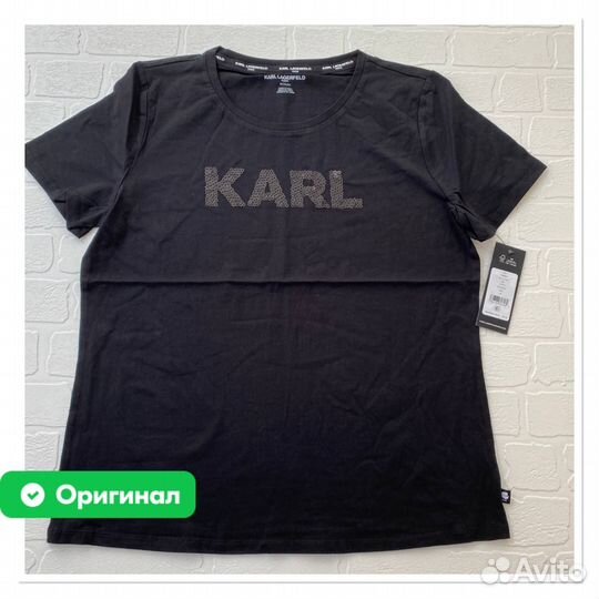 Оригинал Футболка Karl Lagerfeld новая лого
