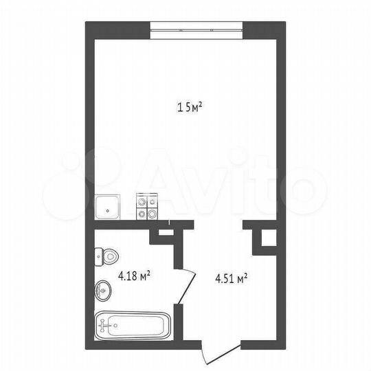 Квартира-студия, 23,1 м², 13/13 эт.