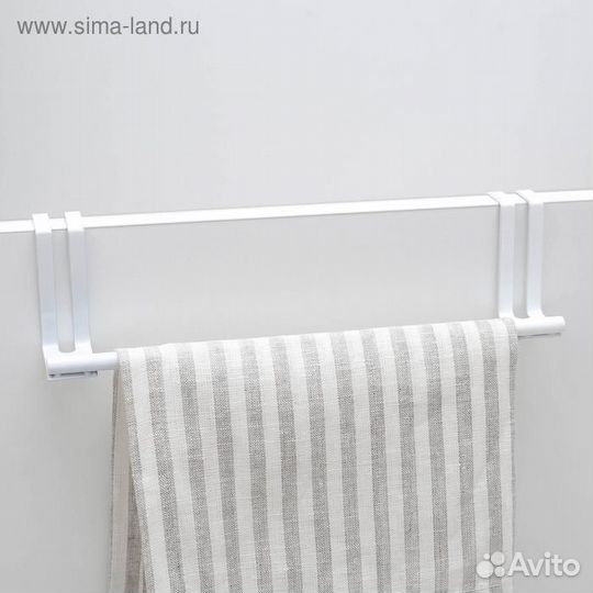 Держатель для полотенец на дверцу, цвет белый