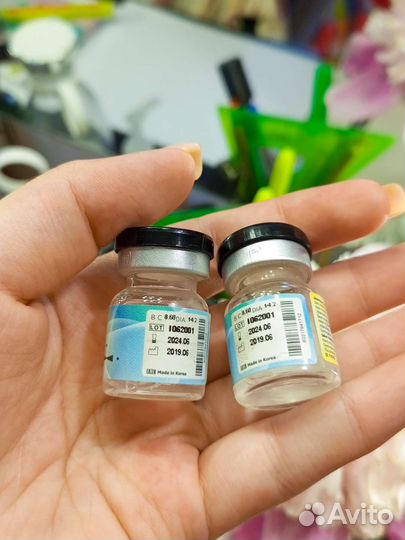 Линзы контактные цветные Dox Korea Kiwi Gray -3