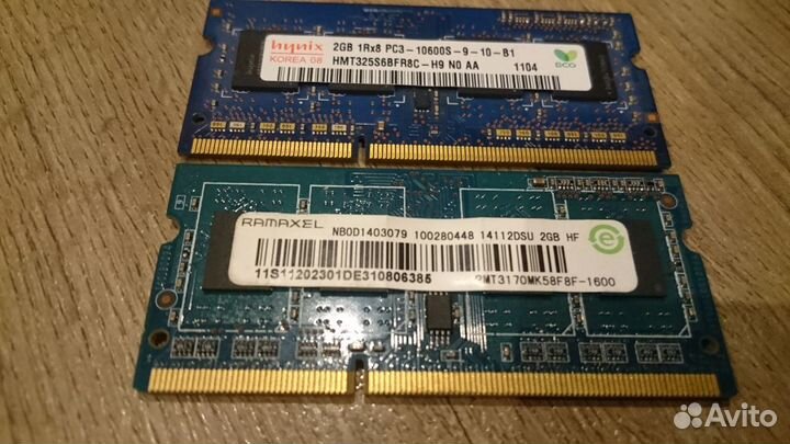 Озу для ноутбука DDR3 Ramaxel 1600mhz 2Гб и другая