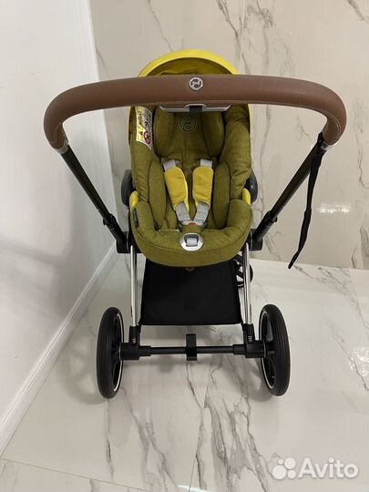 Комплект Cybex Priam Yellow Mustard 3в1 с базой