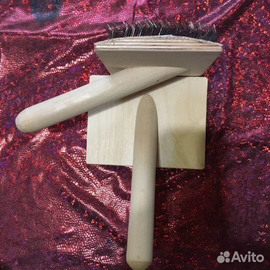 Чески (кардер ручной) для шерсти и пуха