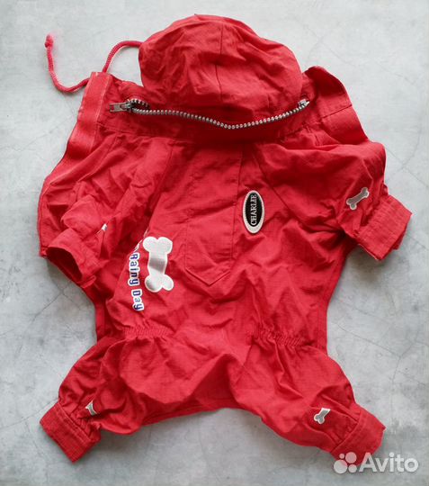 Комбинезон-дождевик для маленького тоя/йорка