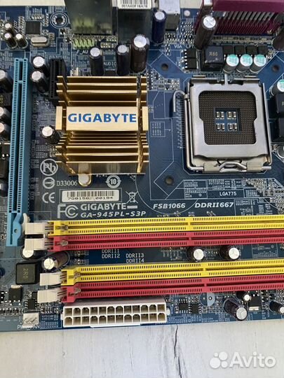 Материнская плата gigabyte 775