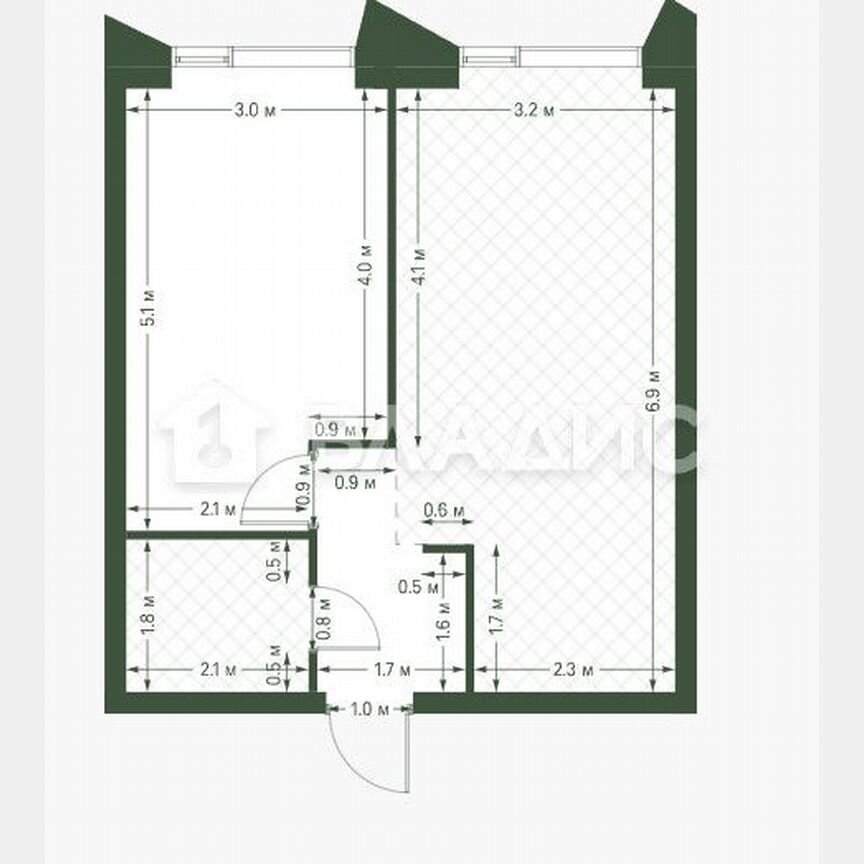 1-к. квартира, 42,7 м², 15/30 эт.