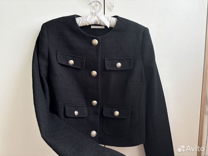 Твидовый жакет zarina 42