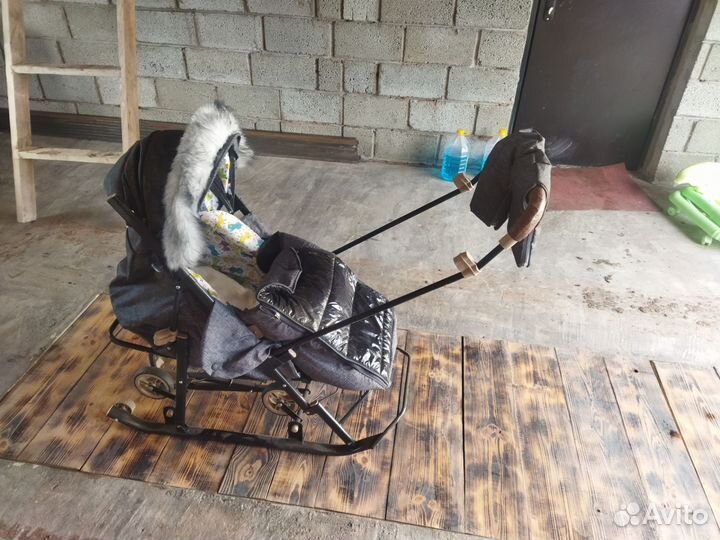 Детские санки коляска бу, коляска