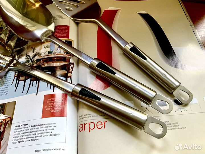 Набор лопаток из нерж стали 32см