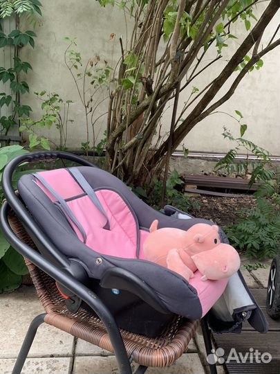 Детская коляска verdi pepe eco 3 в 1 розовая