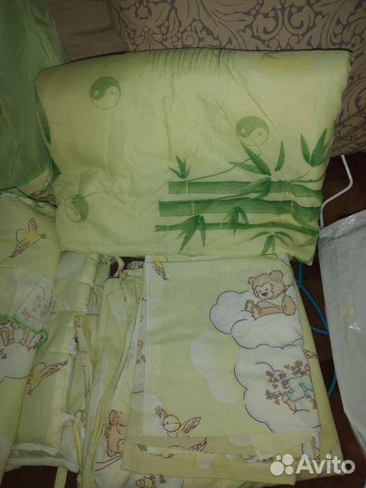 Балдахин в кроватку и бортики