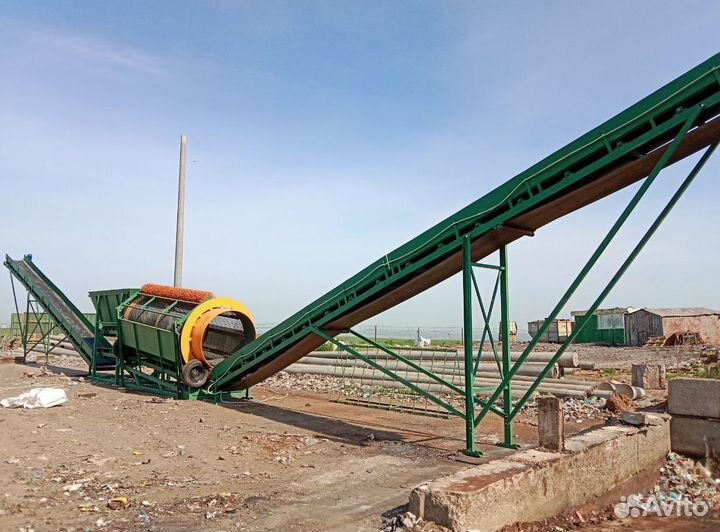 Сортировочный комплекс на базе барабанного грохота