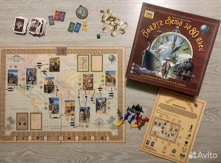 Настольная игра “вокруг света за 80 дней”