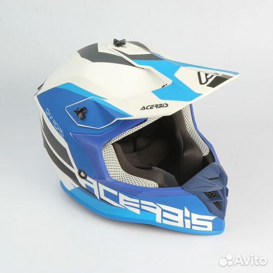 Шлем Acerbis Linear (Желтый/Синий, XL)