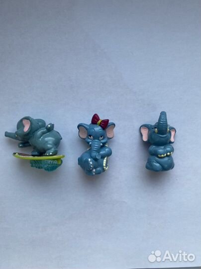 Киндеры 90-х зайцы, лисы, слоны, дино, сборка