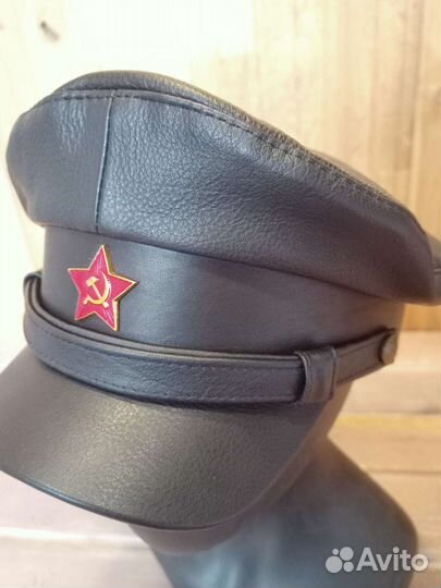 Кепка фуражка Нквд кожаная Арт.Фк78