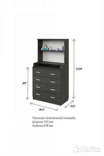 Комод и ванночка для купания малыша