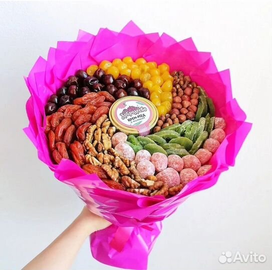 Съедобные букеты для женщин, девушек