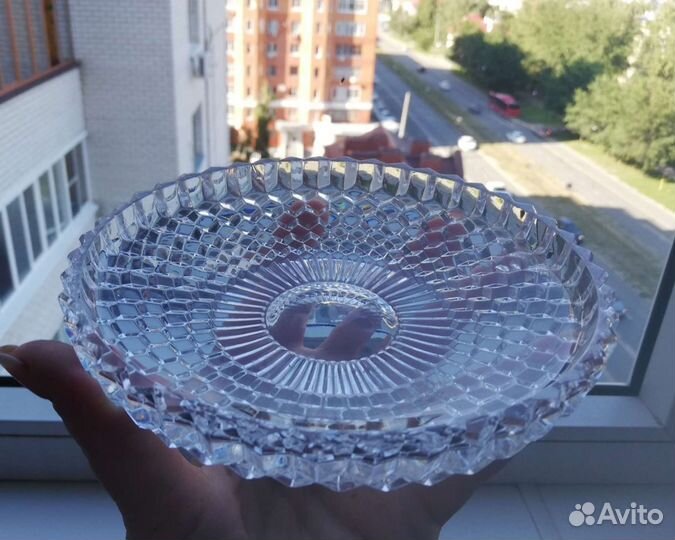 Винтаж: Богемия, хрустальные розетки