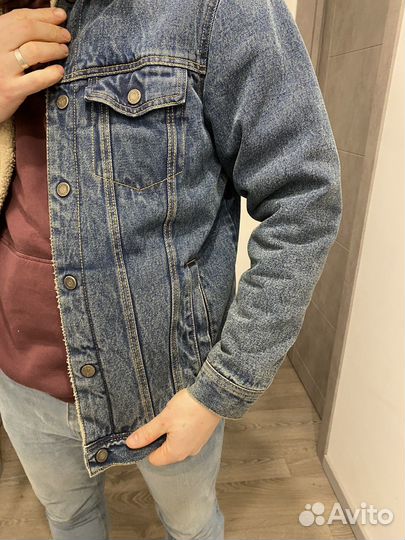 Джинсовая куртка pull bear утепленная