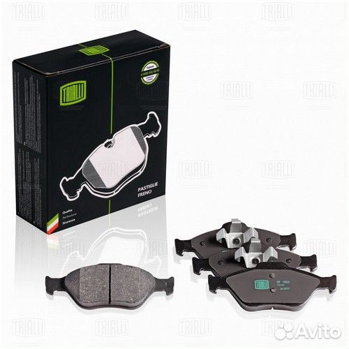 Колодки тормозные дисковые передние trialli pf 100