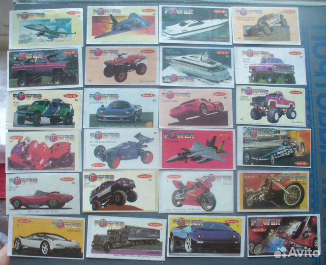 Наклейки от жвачек - разные серии