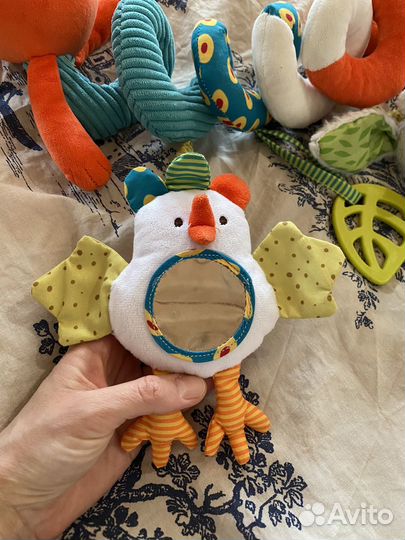 Подвеска спираль погремушка на коляску