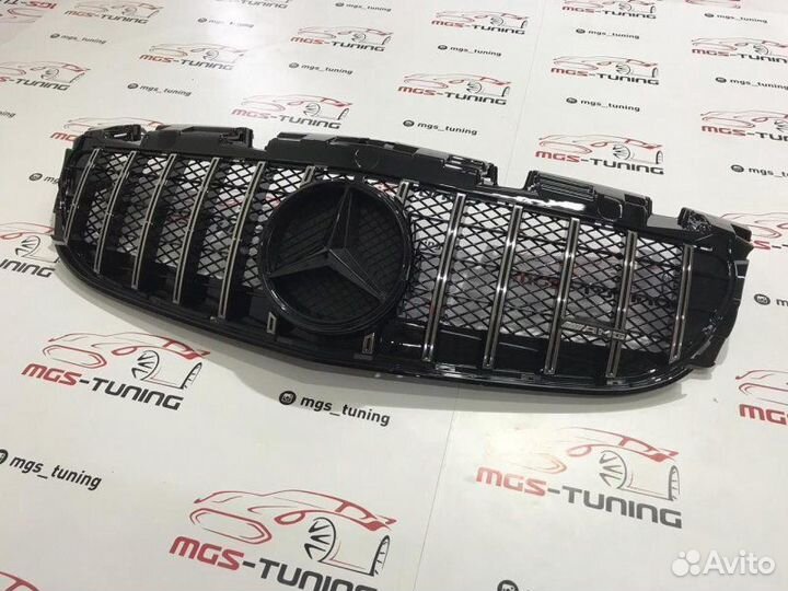 Решетка SLC-Class R172 GT Черная звезда + AMG