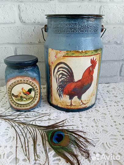 Бидон. Бидон - Декупаж