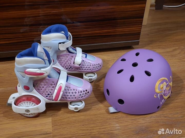 Роликовые коньки детские раздвижные