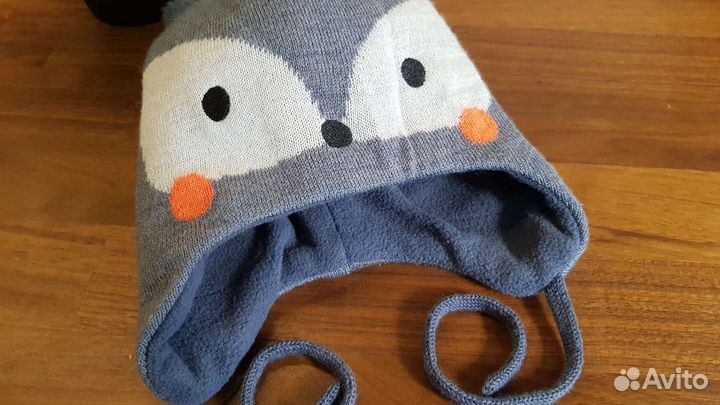 Шапка Lassie с ушками, зима на флисе, 42-44