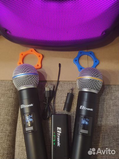 Микрофоны беспроводные караоке комплект