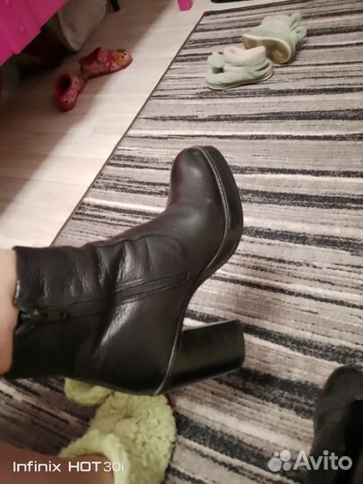 Ботильоны кожа