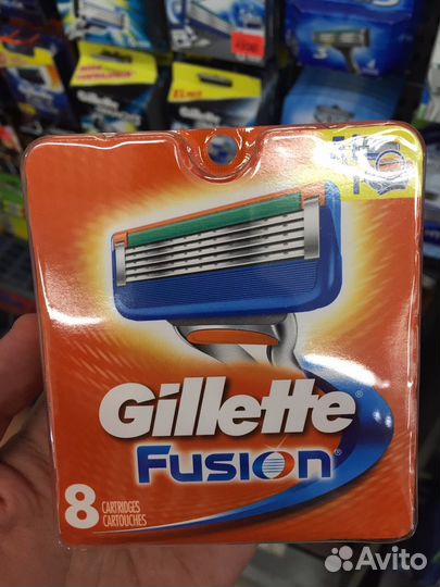 Лезвия Gillette Fusion в ассортименте