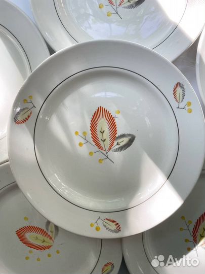 Тарелки столовые винтаж СССР зик Конаково