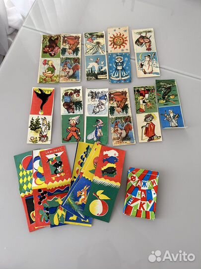 Новогодние флажки СССР гирлянды игрушки