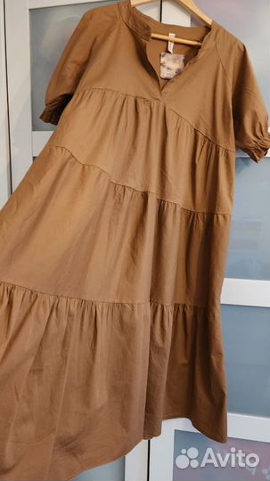 Новое Платье Хлопок р.46-50-52 Италия Кор