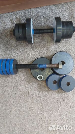 Гантели стальные 2шт по 16кг