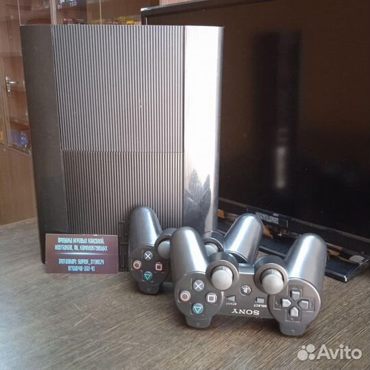 Sony PlayStation 3 Super Slim 500Gb +36 игр PS3 PS