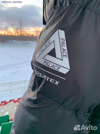 Пуховик Palace black с балаклавой (Арт.91116)