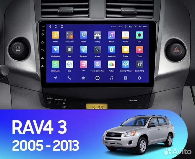 Штатная android магнитола Toyota Rav 4