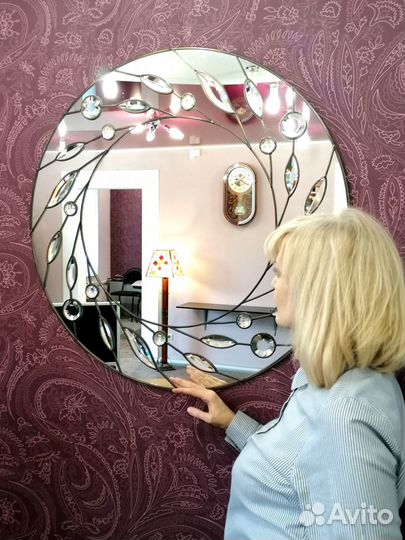 Зеркало витражное ручной работы