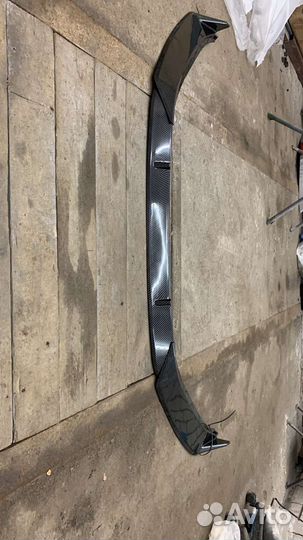 Сплиттер на передний бампер на шкода октавия а7