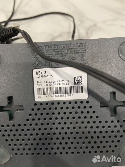 Маршрутизатор mikrotik hex s