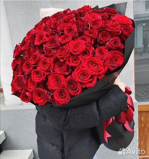 Букеты из Красных Роз 15/25/51/101 шт