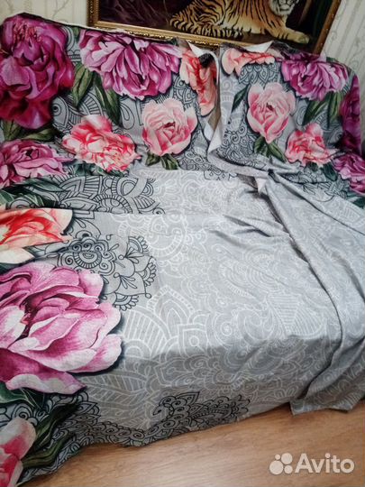 Фотошторы пионы в орнаменте - готовые новые