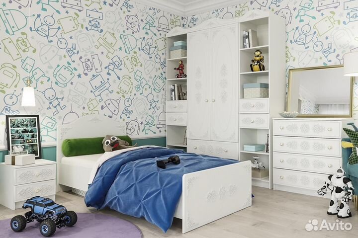 Кики Кровать 90х200 с лдсп настилом