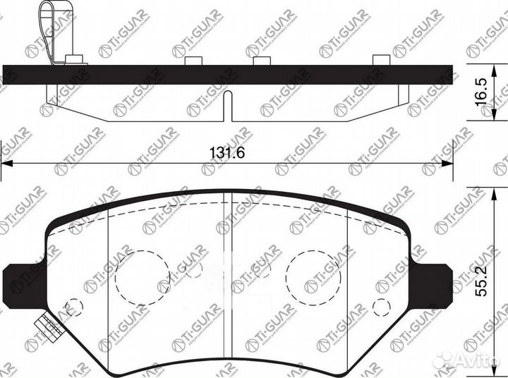 Колодки тормозные передние комплект